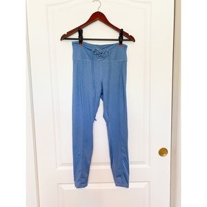 Year Of Ours blue lace up hockey legging size M